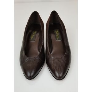 Sesto Meucci Brown Leather Pumps 7M